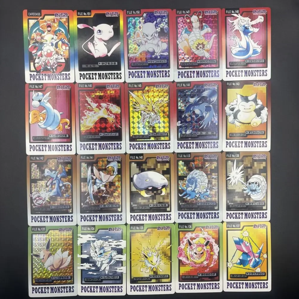 PTCG 1997 153 pz Pocket MONSTERS Charizard Blastoise Eevee FAI DA TE Self Made Singola Carta Gioco Classico Anime Carta Regalo Giocattolo