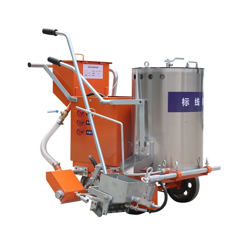 

Hand push line drawing machine Parking space Road hot melt line marking machine Integrated self-adhesive line