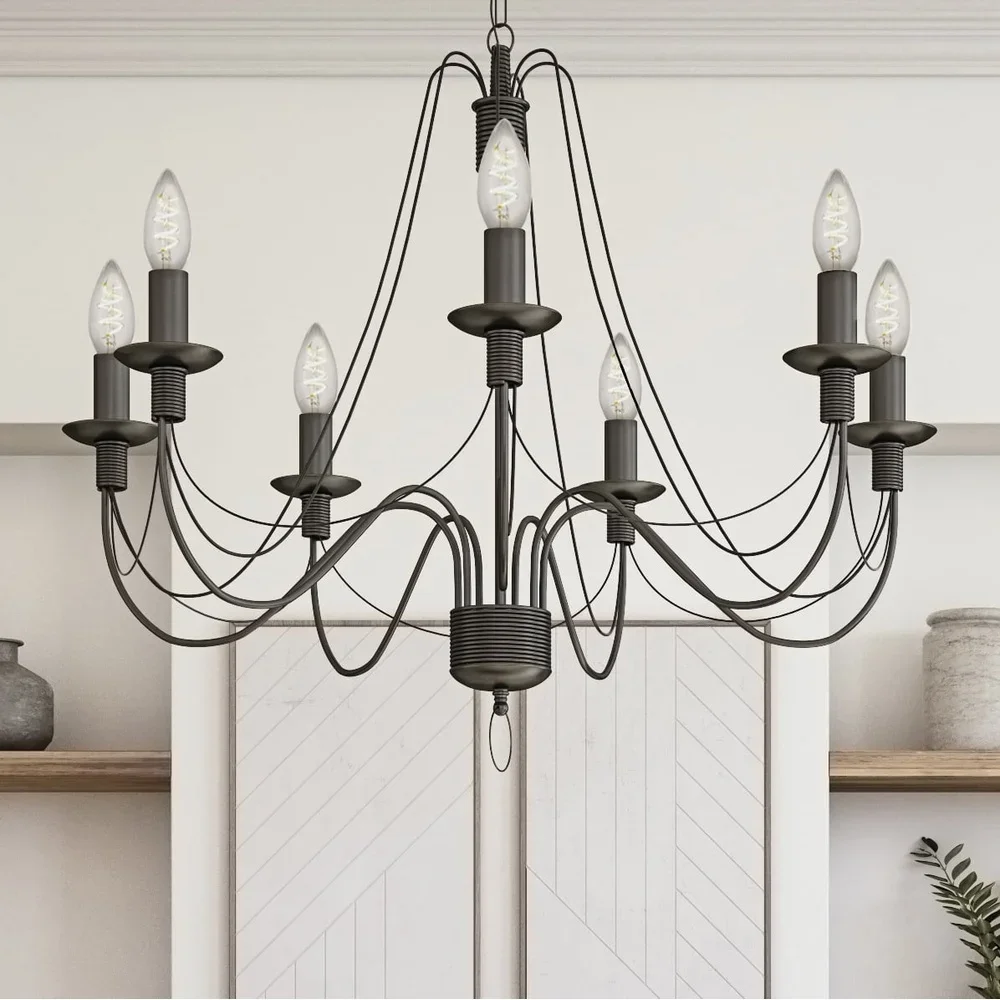 Bombilla de vela LED regulable 4,5 W 40 W equivalente E12 Base de candelabro brillo de luz diurna 300 lúmenes paquete de 4 iluminación para el hogar