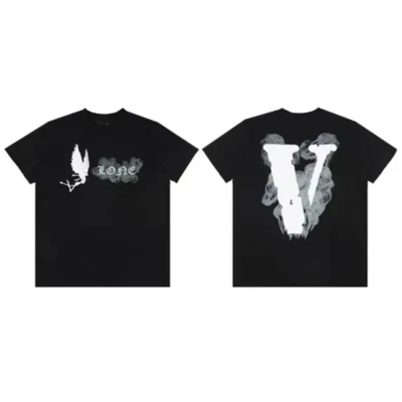 Vlone short sleeve T-shirt men and women v country tide brand American high street retro half sleeve T-shirt summer clothes