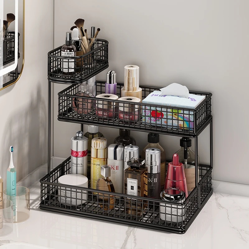 

Multi-Layer Cosmetic Storage Ra Lipsti eup Bru Organizer Desktop Storage Box Skincare Product Holder Mesterco Brand