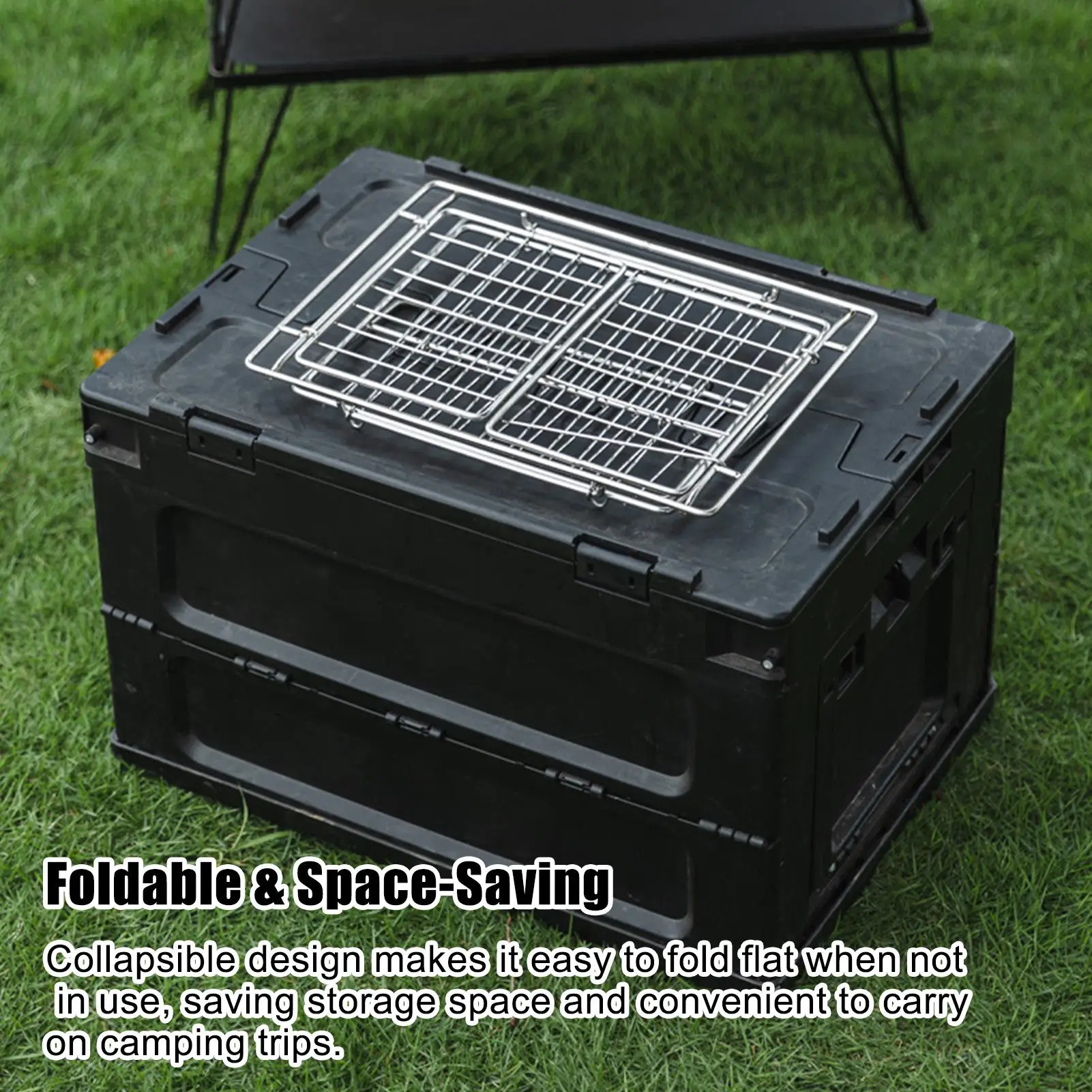 Cesta para exteriores, soporte plegable de acero inoxidable, mesa de parrilla, organizador de cocina para el hogar, Picnic interior, barbacoa, pesca, cocina