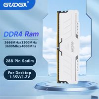 GUDGA Memory Ram DDR4 8GB/16GB/32GB 2666 3200 3600 4000mhz 1.2V/1.35V 288Pin DIMM For Desktop Computer