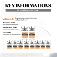 Six Peptide Vitamic C Ampoule Serum for Facial Dr.Pen Retinol Hyaluron Acid Snail Mucin Moisturizing Skin Care 10Vials