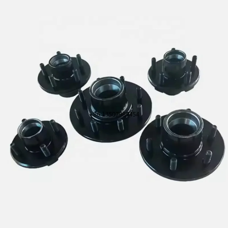 

Small Trailer Parts 3500 Lbs Square Spindles Stub Axle with 5 X 5.5" Hubs