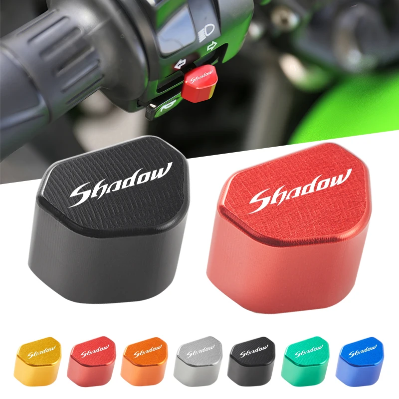 

For Honda Shadow 400 600 700 750 Aero Black Spirit C2 800 1100 CNC Aluminum Motorcycle Switch Button Turn Signal Switch Key Cap