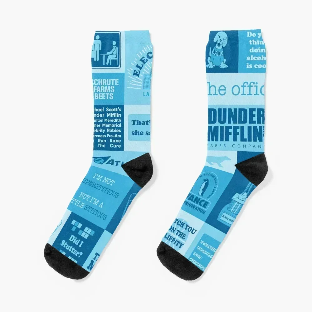 

The Office Socks bright garter compression warm winter aesthetic Socks Woman Men's