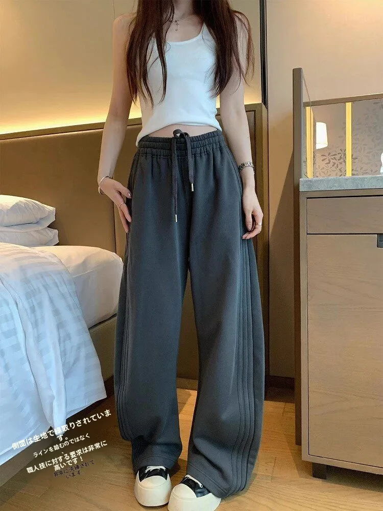 

Comfortable Moon Sweatpants High Waist Knife Pants Versatile Casual Trousers for Middle-Aged Women Other Material 100%