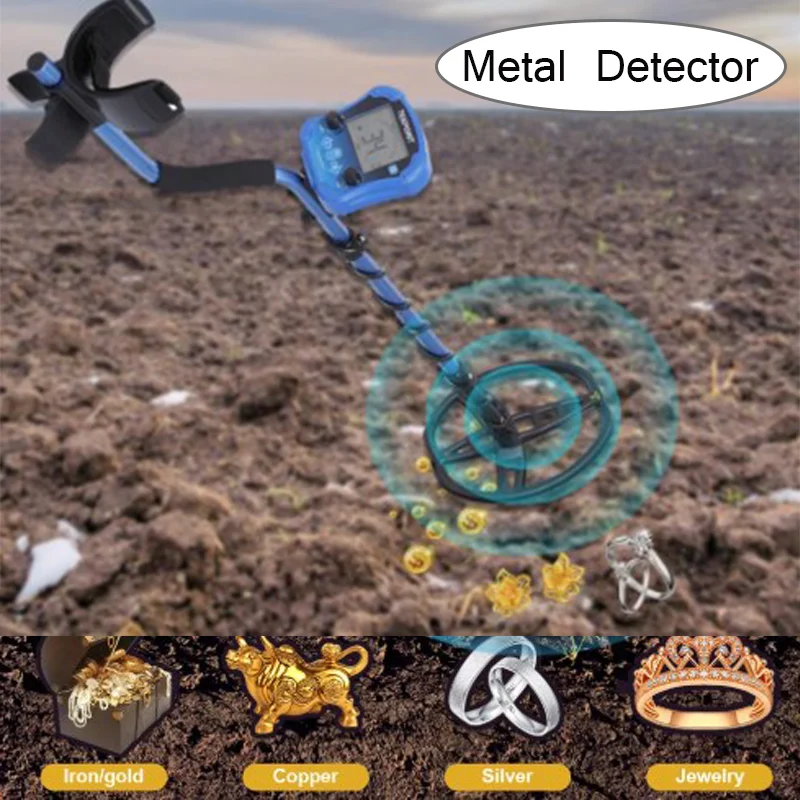 Detector de Metales subterráneo MD8050, portátil, desmontable, fácil de instalar, alta sensibilidad