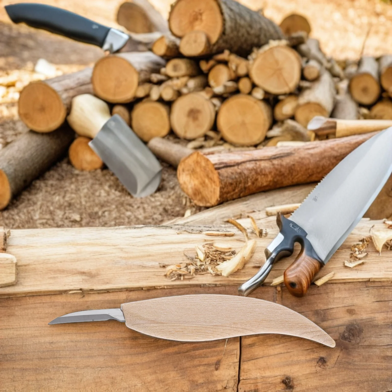

Wood Carving Tools Premium Stainless Steel Sharp Blades Solid Construction Seamless Handle Joint for Beginner and Expert