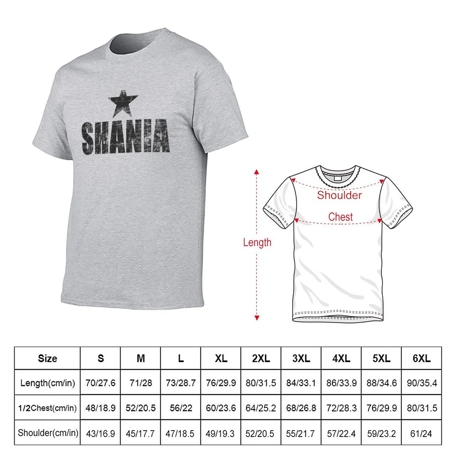 New SHANIA T-Shirt Short t-shirt aesthetic clothes plain black t shirts men