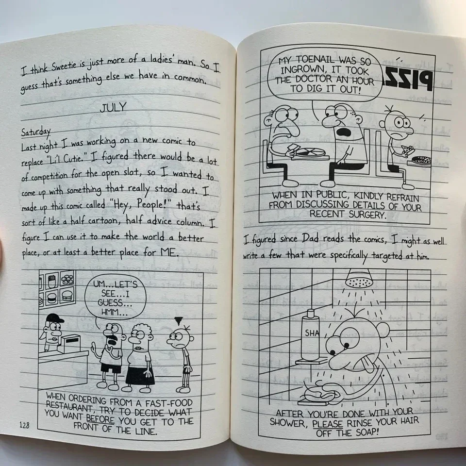 Imagem -03 - Boxed English Book Diary of Wimpy Kid Livros de Ficção Infantil Livros Meio Conjunto