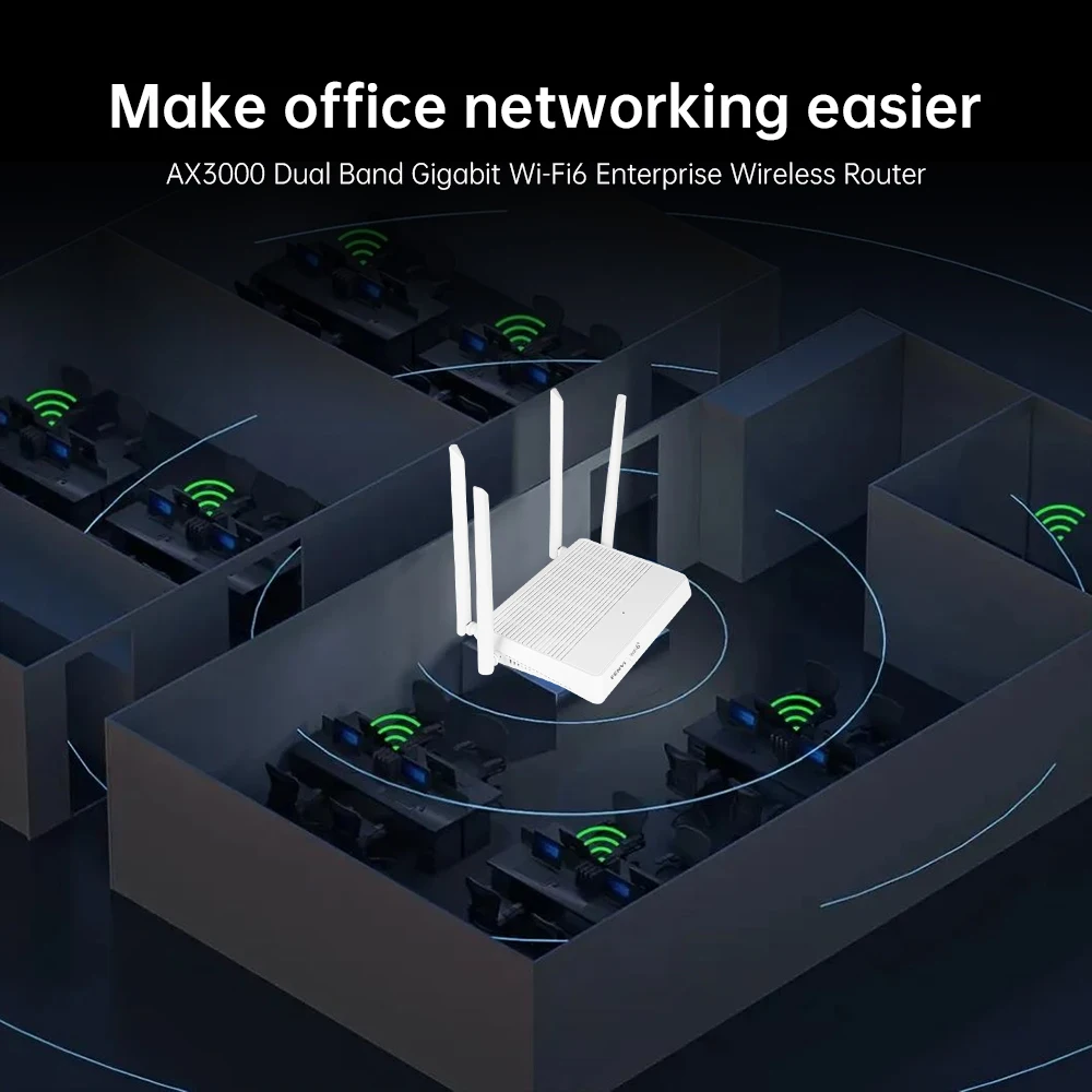 FENVI AX3000 WiFi 6 Mesh WIFI Gigabit Router 2.4G/5GHz Dual-Band 802.11AX Wireless Signal Amplifier WiFi Repeater WPA3 5G Router