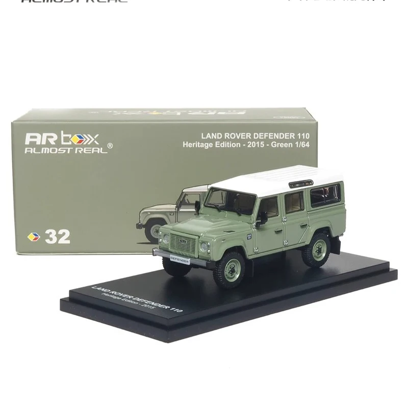 Almost Real 1/64 Land Rover Defender 110 Heritage Edition 2015 Diecast Simulation Collection Car Model for Boy Toy Birthday Gift