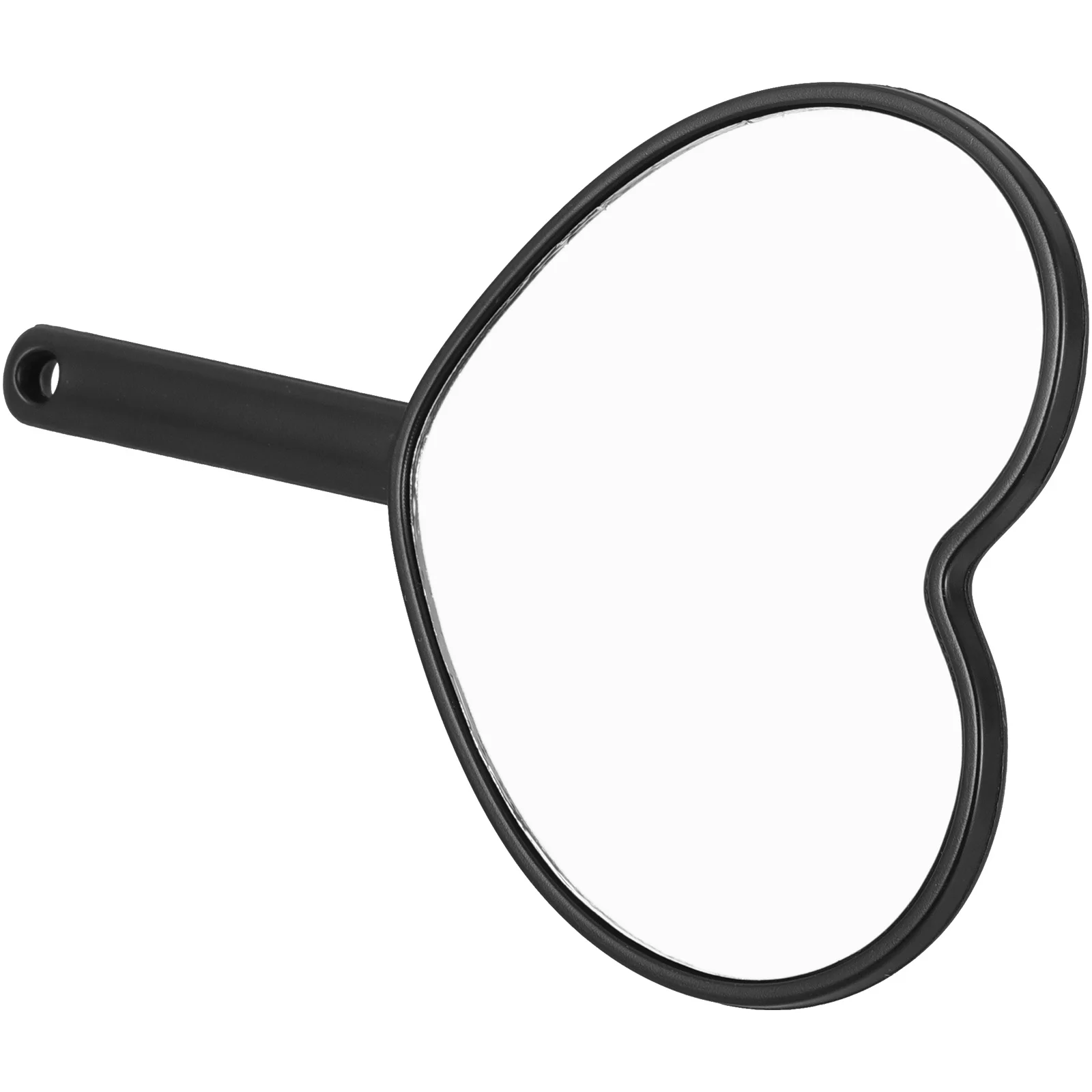 

Portable Handheld Makeup Shaped Lightweight Travel Vanity Mirror Ergonomic Handle High Definition