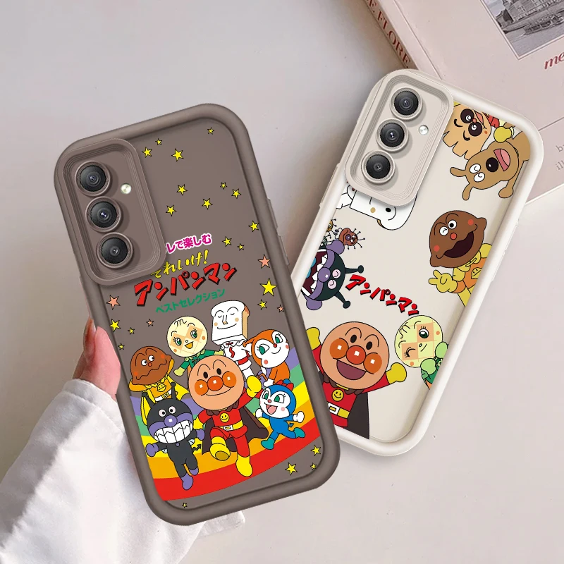 A-Anpanmans Cartoon Anime For Samsung A73 A71 A54 A53 A52 A51 A33 A32 A21S A14 A13 A12 A03 A04 A05 5G Eye Ladder TPU Phone Case