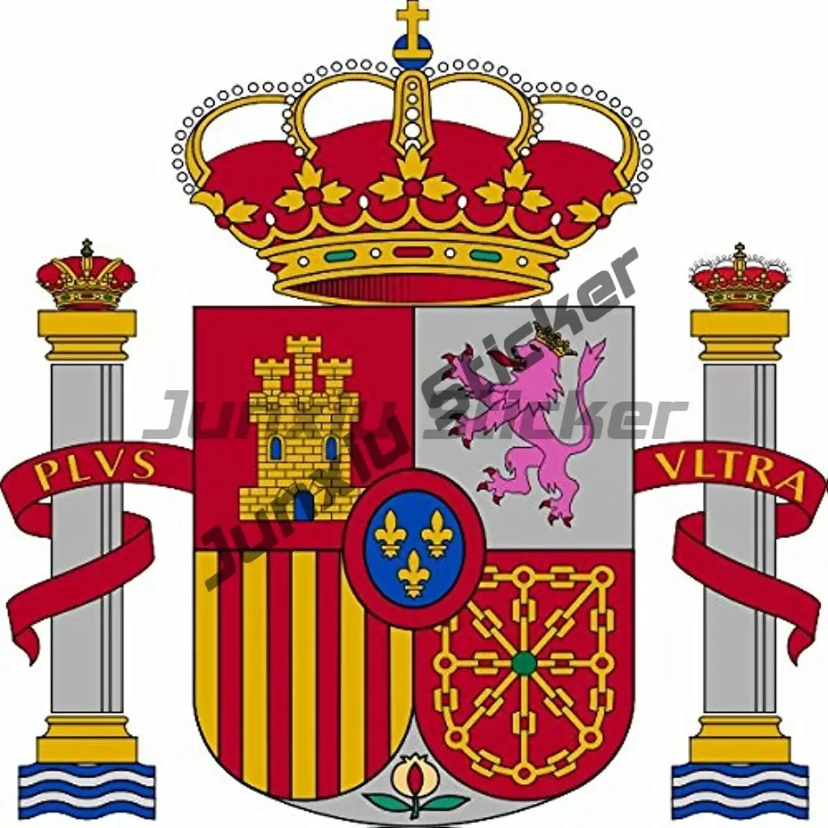 Spain Stickers Spanish Barcelona City Shield Stamp Travel Decals for Cars Camper Truck Pickup Bumper Decor Sticker Accessories