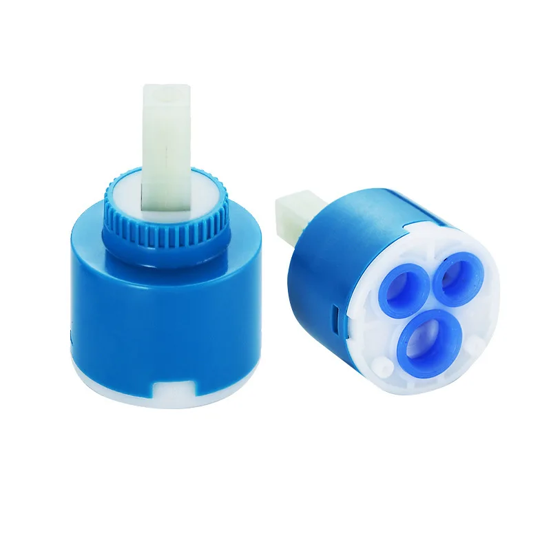 35/40mm Ceramic Disc Cartridge Mixer Faucet Thermostatic Cartridge Faucet Disc Valve PP Plastic Ceramic Cartridges For Mixer