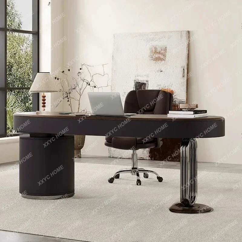 XX Modern Storage Computer Desks Luxury Elegant Adult Notebook Gaming Desk Office Executive Wooden