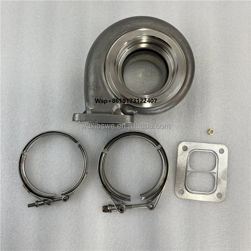 الشاحن التربيني الأصلي G40 دوران قياسي الفولاذ المقاوم للصدأ التوربينات الإسكان 757707-0033 AR0.95 T4 G40-900 G40-1150 #1