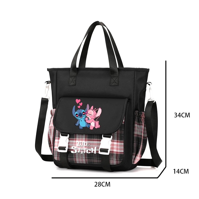 Lilo Stitch Schoolbag Carrying Bag Handbag for Teenager Girl Boy Back To School Bag Ladies Anime Tote Bag Shoulder Bag Mommy Bag