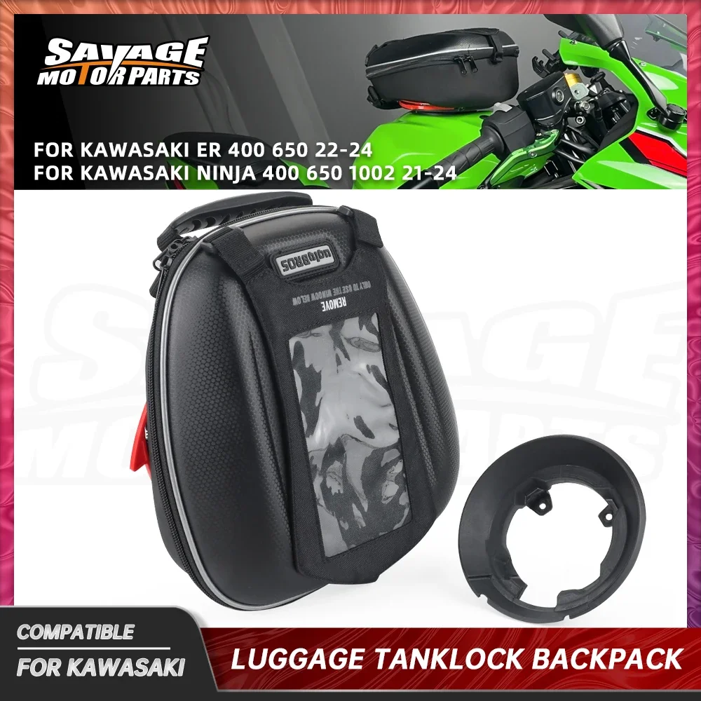 

Z400 Z650RS Motorcycle Tank Bag Luggage For Kawasaki Ninja ZX-4RR 10RR 400 650 H2 SX SE 1000 Accessories Backpack Racing Luggage