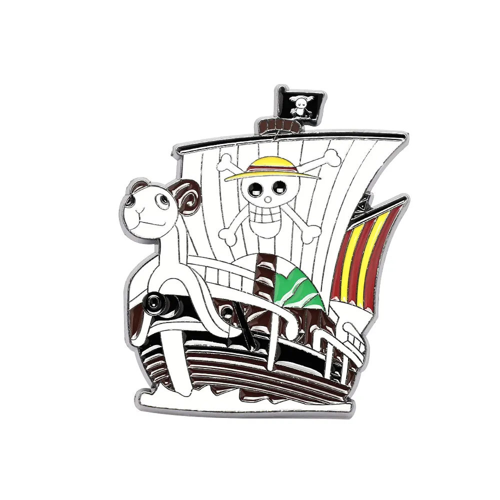 Anime Pirates Ship Luffy Lapel Pins for Backpack Enamel Pin Men Women's Brooches Cool Briefcase Badges Jewelry Accessories image 5