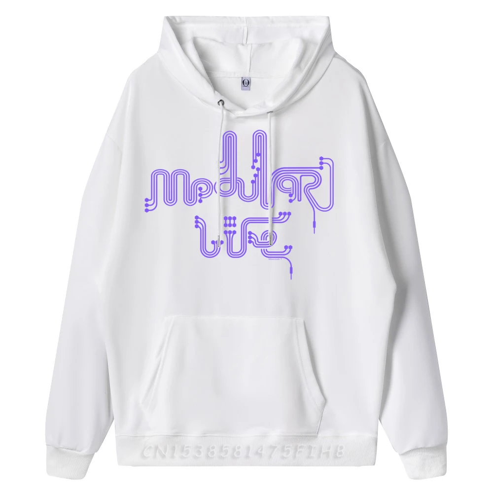 Modular Synthesizer Clothing Funny Hoodie Harajuku Grpahic Tee Long Sleeve Men New In Hoodies & Sweatshirts