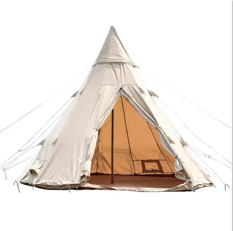Manufacturer Indian Tipi Hot Tent 5 Person Outdoor Camping Tent Various Size Dimensions For Sale