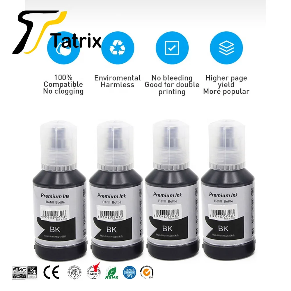 Tatrix 532 T532 Compatible Refill Ink for EPSON EcoTank ET-M1100/ET-M1120/ET-M1170/ET-M1180/ET-M2170/ET-M3170/ET-M3180 ST-M1000