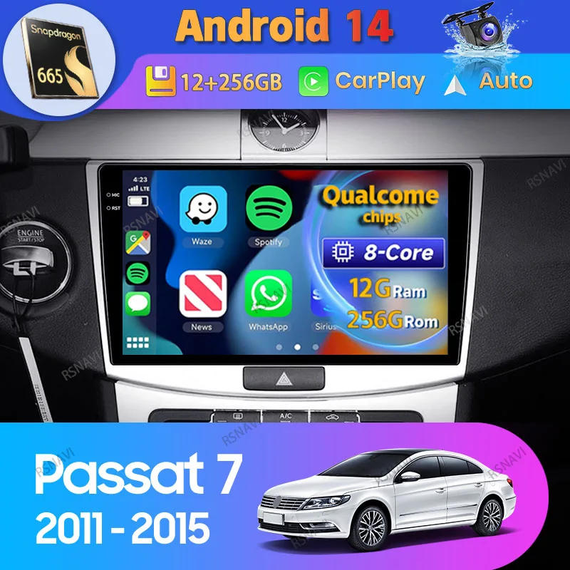 

Автомагнитола на Android 14 для Volkswagen Passat 7 B7 NMS 2011 - 2015 Carplay, автонавигация, 2 Din, видеоплеер, стерео, GPS, головное устройство