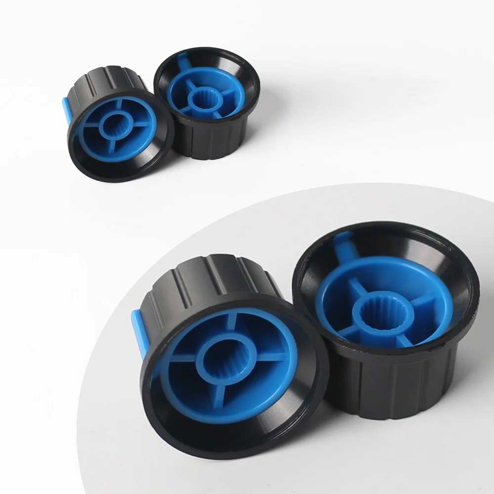 5 шт. 24*15 мм, ручка потенциометра, крышка, Цветочная ось, цвет голубой для энкодера