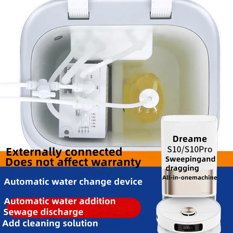 Dreame S10 S20 Automatic Water Supply and Drainage Module Kit Modification Sweeping Machine Base Station Water Change Accesso