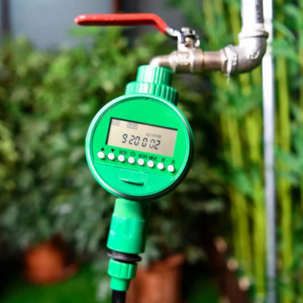 Automatic LCD Display Water Timer Garden Irrigation Control Device Intelligence Valve Controller Electronic Watering Clocker