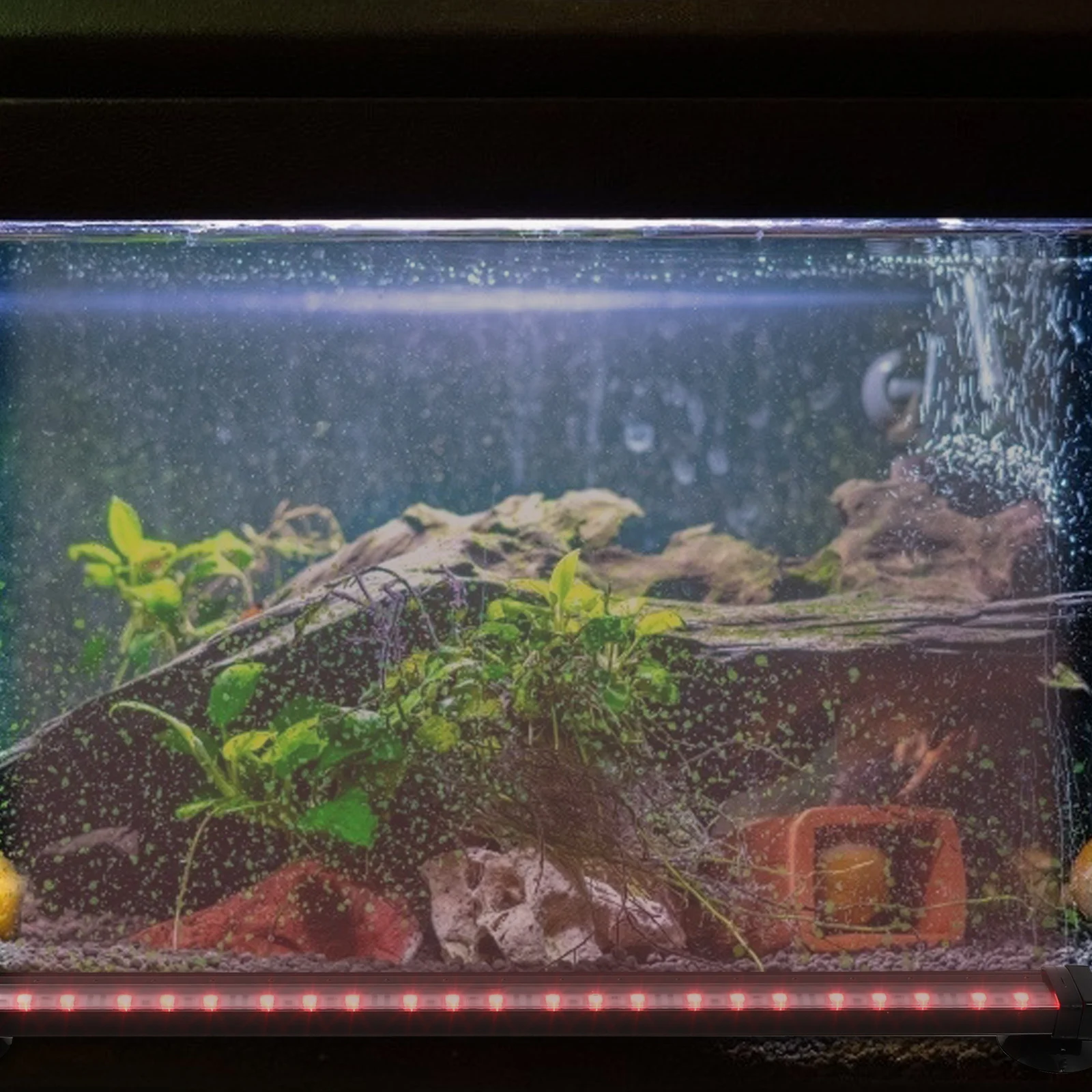 

1Pcs Aquarium Air Bubble Light LED Fish Tank Lamp Waterproof High Brightness Submersible Lighting Device Air Bubble Light