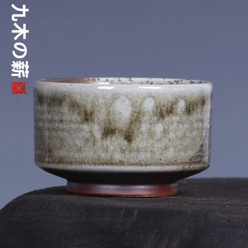 

Чашка для чая ручной работы из чистой глины, традиционная японская, обожженная на печи, чашка владельца, чашка для питья, номер 0, инструмент для гурманов