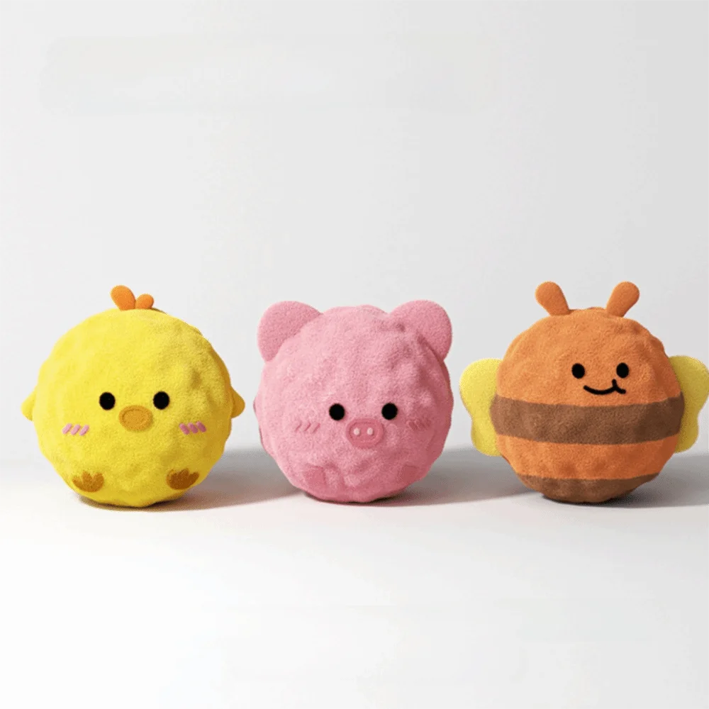 

Interactive Cartoon Dog Chew Toy Animal Shape Bite Resistant Puppy Squeaky Toy TPR Plush Pet Sound Toy Relieve Boredom