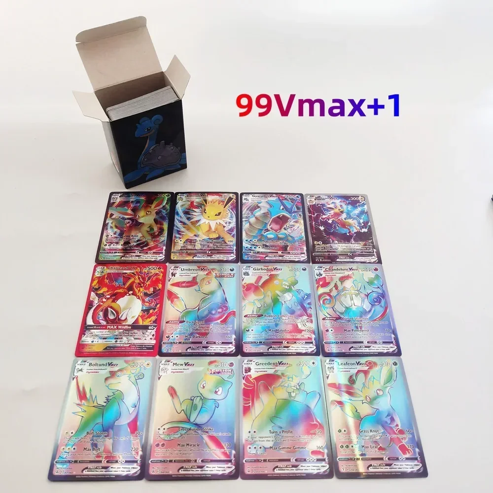 Pokémon Escarlate e Violeta Full Flash Card, 100 Vstar, 100Vmax Game Collection Cards, Korea Miraidon Battle Cards, 100Ex, 33, Novo, 100Pcs