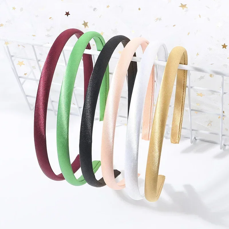 

New Headdress Girl Women Hair Accessory Candy - colored Cloth Headband Material 6pcs/lot