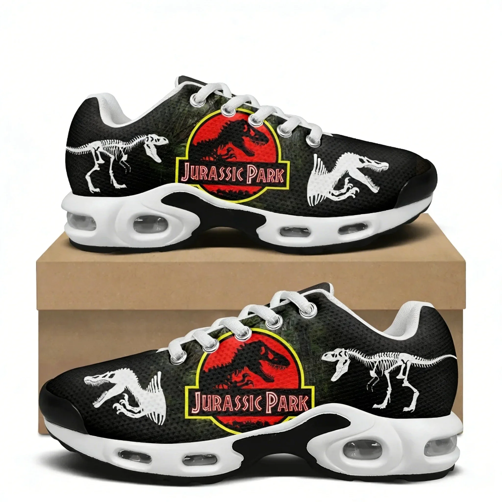 

Hot Jurassic Park Dinosaur Anime Air Cushion Sneakers Mens Womens Sports shoes Hiking Mountain Climbing Casual Shoes Custom Shoe