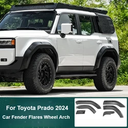 For Toyota Prado 2024 LC250 Car Fender Flares Arch Wheel Eyebrow Mudguards Wheel ProtectorCar Accessories(Not for BX Version)