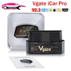 Vgate-herramienta de diagnóstico automático para coche, accesorio iCar Pro ELM327 WIFI OBD2 escáner Compatible con Bluetooth 4,0 para Android/IOS, PK ICAR2 ELM 327 V1.5