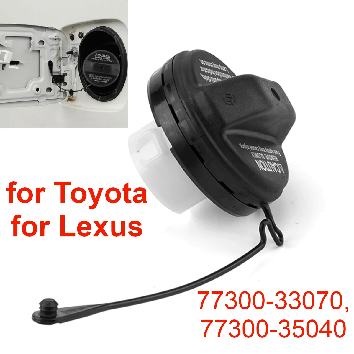 

Fuel Gas Filler Cap Lid Gas Tank Covers For Toyota Camry Sequoia 4Runner Tundra Matrix Lexus ES300 ES330 RX330 GX470 77300-33070