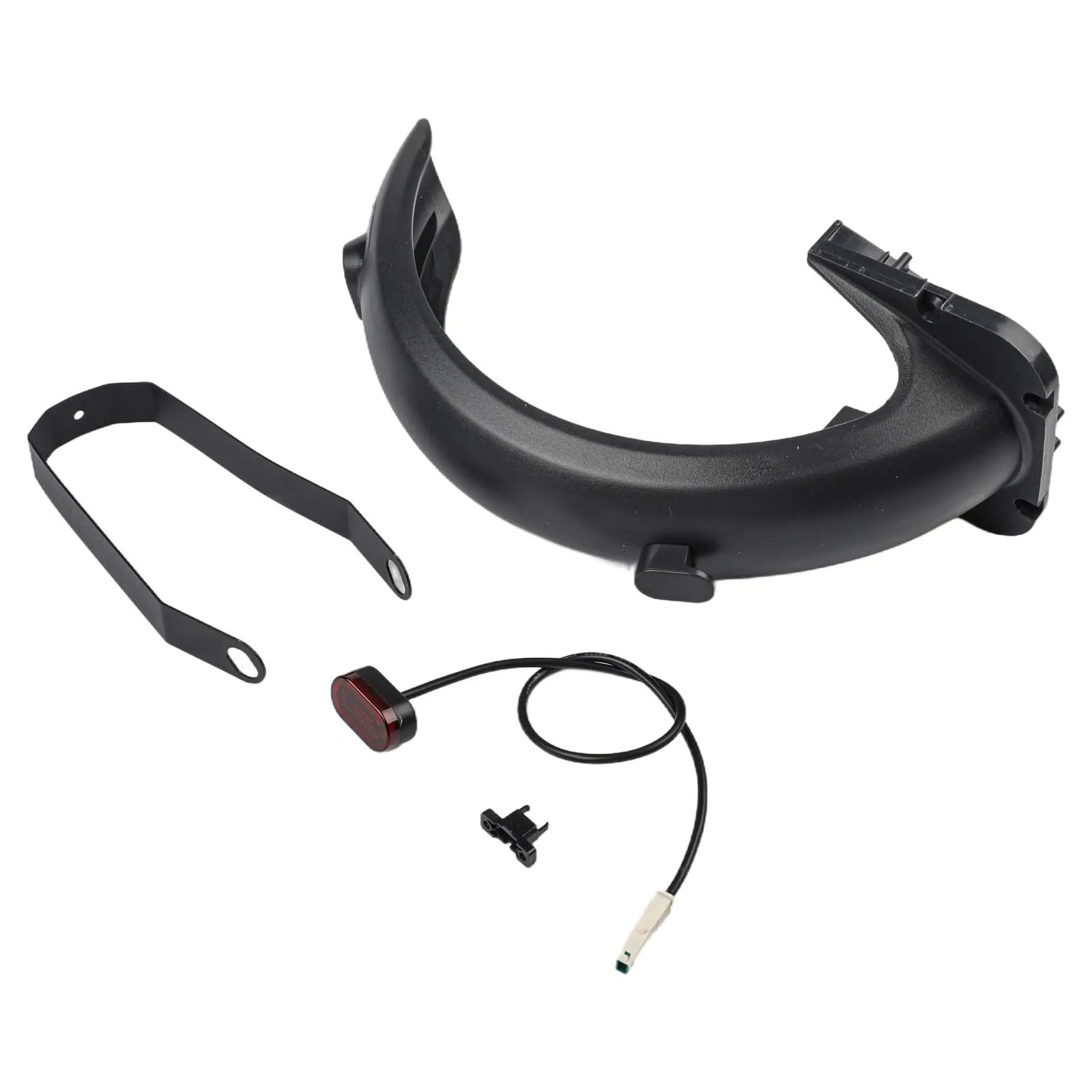 لـ Ninebot Max G30 طقم واقي الطين الخلفي المتوافق مع دعامة الضوء الخلفي تصميم مقاوم للماء والغبار لركوب الليل الآمن #2