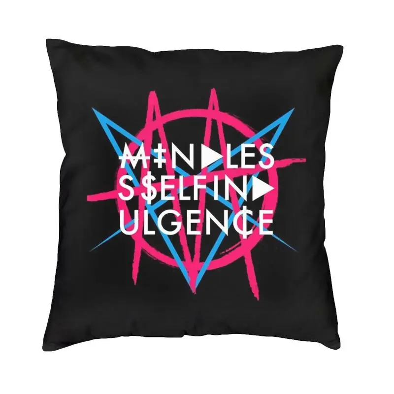 Mindless Punk Music Band Self Indulgence Cushion Cover 40x40cm Velvet Luxury Pillows Case Decoration Salon