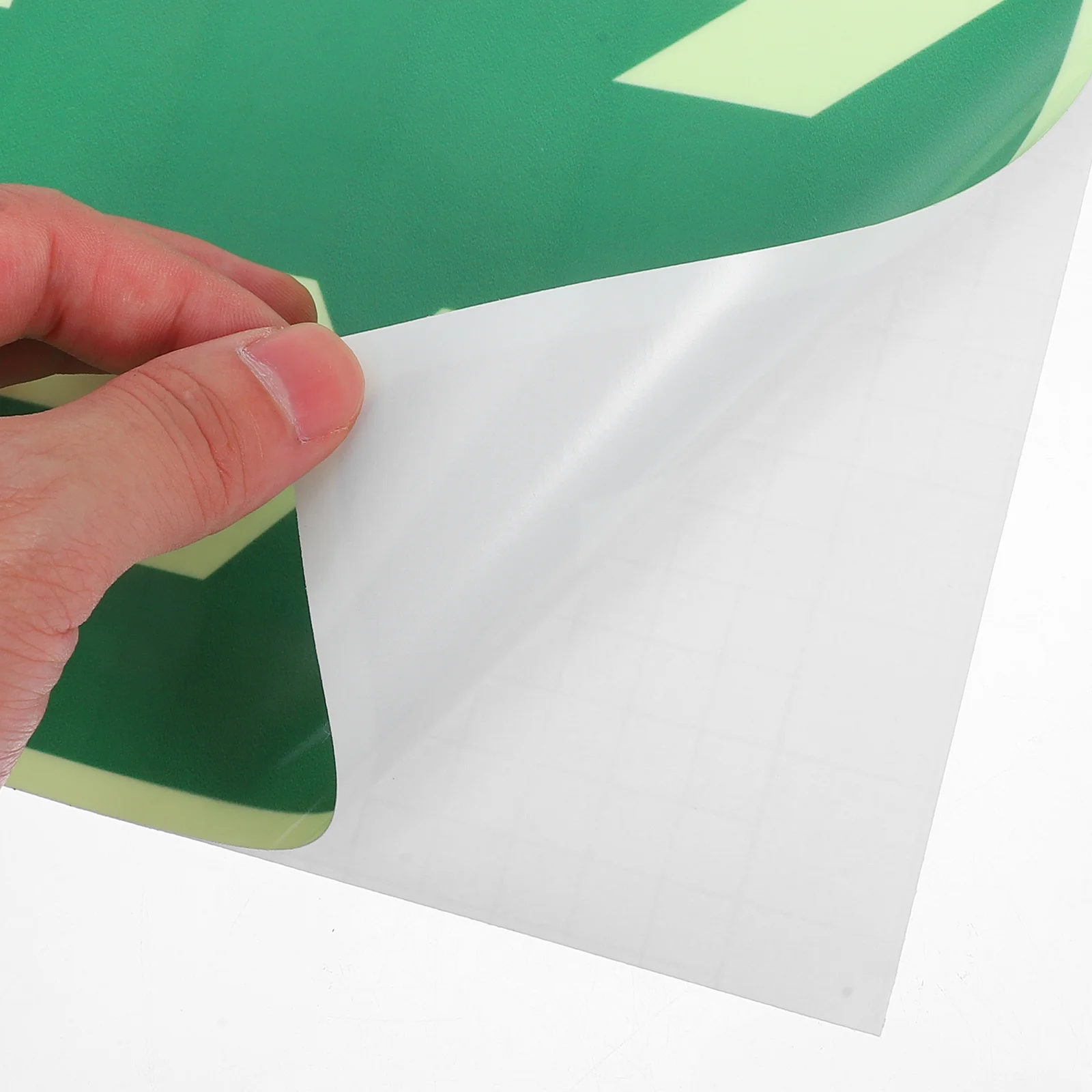 Glow in The Dark Exit Sign Sticker Self-Adhesive Emergency Exit Signage Strong Weather Resistance Instant Installation