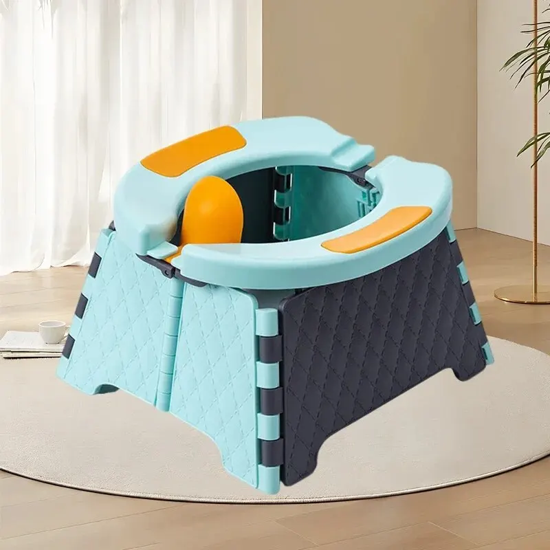 1 PCS Children's Folding Toilet Car-Mounted Folding Toilet No-Clean Children's Potty Urinal Outdoor Travel Artifact