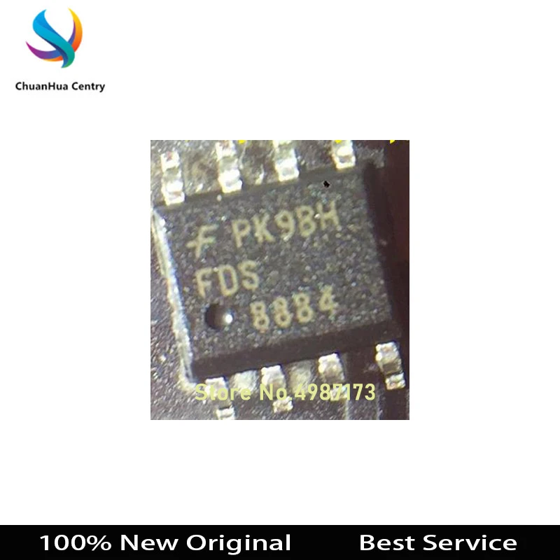 

100 Pcs/Lot FDS8884 SOP8 100% New Original In Stock