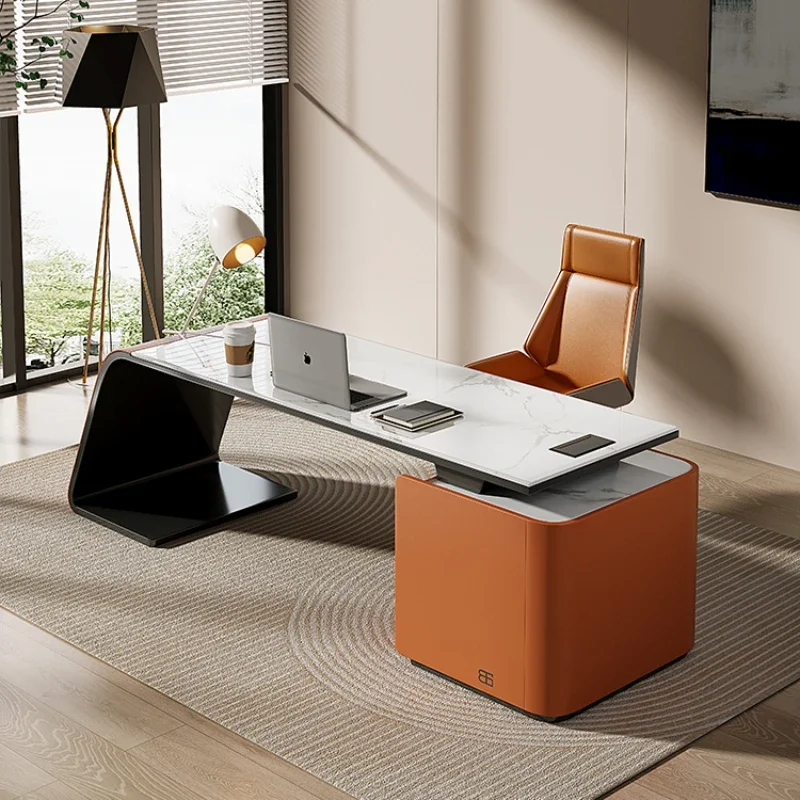 Minimalism Slate Office Desks Simplicity Computer Italian Household Office Desks Luxury Bureau Meuble Working Equipment QF50OD