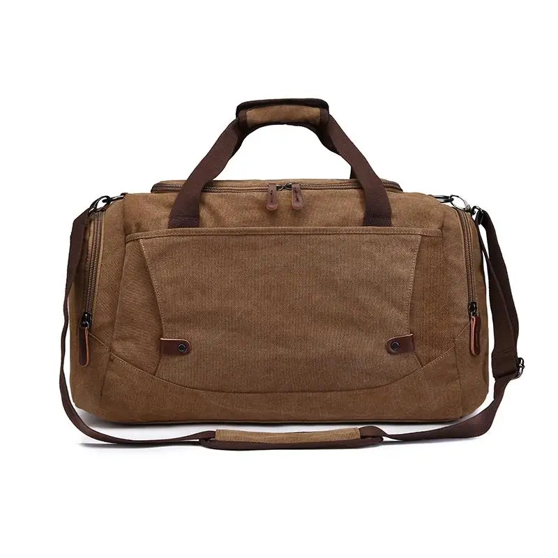 

Large Capaci Canvas Travel Bag Handheld Crossbody Bag for Men And Women Che-In Baggage Retro Sle Travel Bag